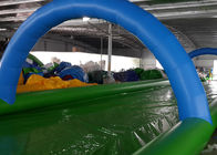 মজার Inflatable স্লিপ এন স্লাইড জল স্লাইড স্ট্রিট 1200 মি দীর্ঘ স্লিপ এবং স্লাইড