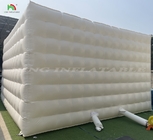 বহিরঙ্গন নেতৃত্বাধীন আলোকসজ্জা inflatable igloo ফ্ল্যাট শীর্ষ সাদা বড় inflatable ক্যাম্পিং তাঁবু বিবাহের পার্টি তাঁবু