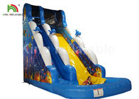 Puncture - প্রুফ মহাসাগর বিশ্ব ডলফিন Inflatable জল স্লাইড / আউটডোর Inflatable খেলার মাঠ
