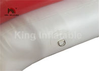 কাস্টমাইজড লোগো সঙ্গে Airtight বহিরঙ্গন গোলাপী / হোয়াইট Inflatable ইয়ট স্লাইড জল খেলনা