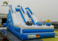 নীল ক্রেজি ফ্যান সার্ফ ডিজিটাল মুদ্রণ, Inflatable শুকনো স্লাইড সঙ্গে Inflatable শুকনো স্লাইড