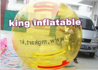 কাস্টমাইজড হলুদ Inflatable জল বল / লোগো সঙ্গে জল বল উপর inflatable হাঁটা