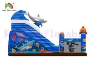 ডিজিটাল মুদ্রণ বিশুদ্ধ মহাসাগর পার্ক থিম পিভিসি Inflatable শুকনো স্লাইড সিই অনুমোদিত ব্লোয়ার