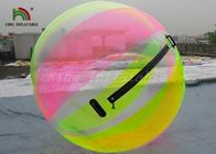 ব্যাস 0.8 মিমি পিভিসি 2 মি মিলে জল বল উপর রঙিন Inflatable হাঁটা, জল হাঁটা বল