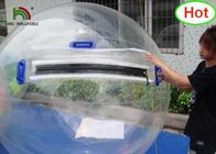 2m Dia পিভিসি Inflatable জল বল / কাস্টমাইজড জাপান জিপার পরিষ্কার জল হাঁটা বল