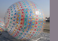 রঙিন ডট Inflatable Zorb বল মানব হ্যামস্টার রোলিং বল রঙিন ডি-রিং সঙ্গে