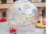 পরিষ্কার পিভিসি Inflatable Zorb বল উচ্চ ফ্রিকোয়েন্সি রোলার জমি জর্বিং বল