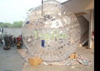 পরিষ্কার গোলাকার Inflatable Zorb বল, পিভিসি / টিপিইউ Inflatable হালকা বল