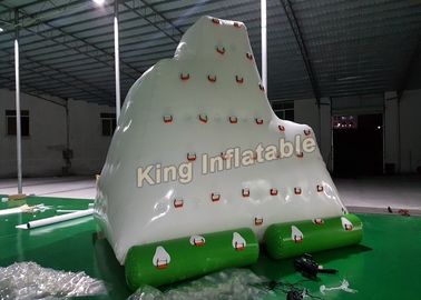 দৈত্য হোয়াইট 0.9 মিমি পিভিসি Inflatable জল খেলনা আশ্চর্যজনক Inflatable ভাসমান Iceberg