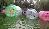 রঙিন Inflatable জল খেলনা, মানব আকার ইনফ্ল্যায়েবল জল রোলের বল